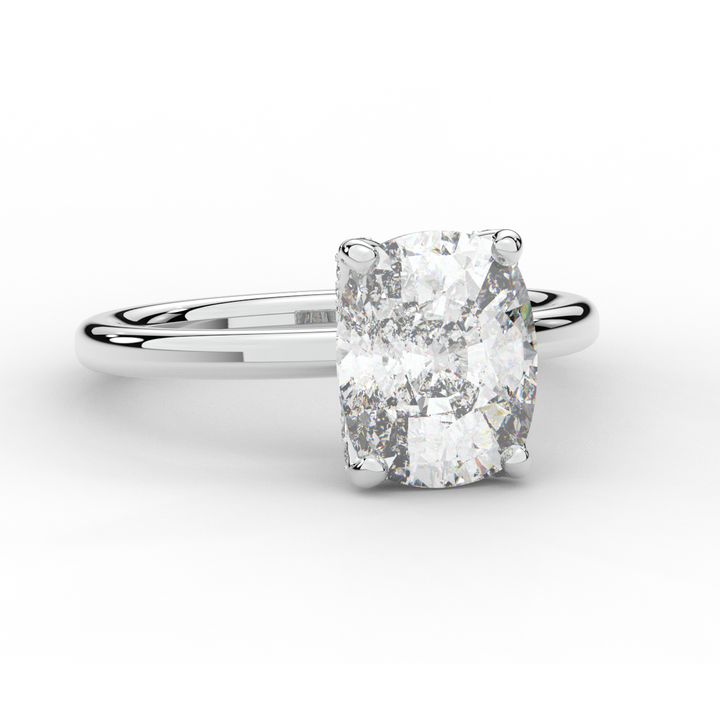 3.10CT.TW CUSHION LAB DIAMOND ENGAGEMENT RING - Nazarelle