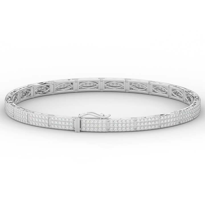 2.25CT.TW ROUND LAB DIAMOND TENNIS BRACELET - Nazarelle