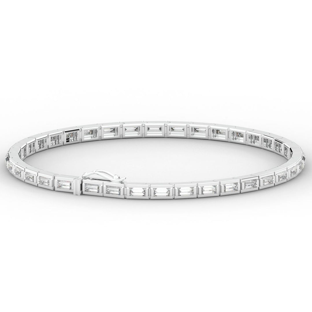 3.40CT.TW ROUND LAB DIAMOND TENNIS BRACELET - Nazarelle