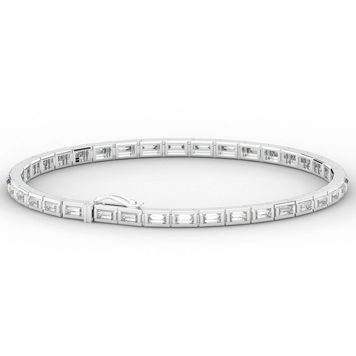 3.40CT.TW ROUND LAB DIAMOND TENNIS BRACELET - Nazarelle