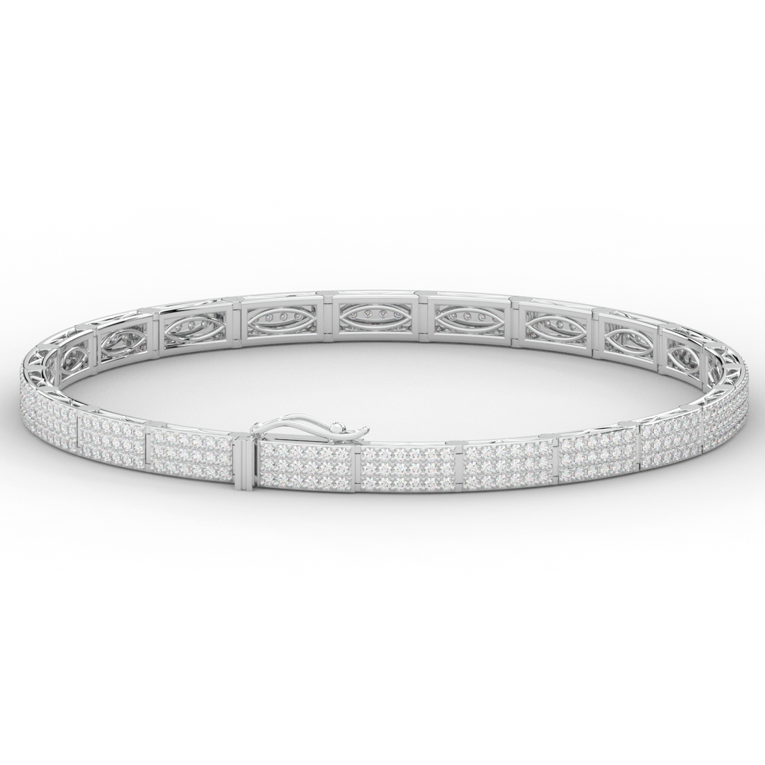 2.25CT.TW ROUND LAB DIAMOND TENNIS BRACELET - Nazarelle
