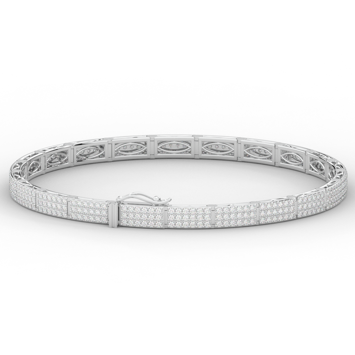 2.25CT.TW ROUND LAB DIAMOND TENNIS BRACELET - Nazarelle