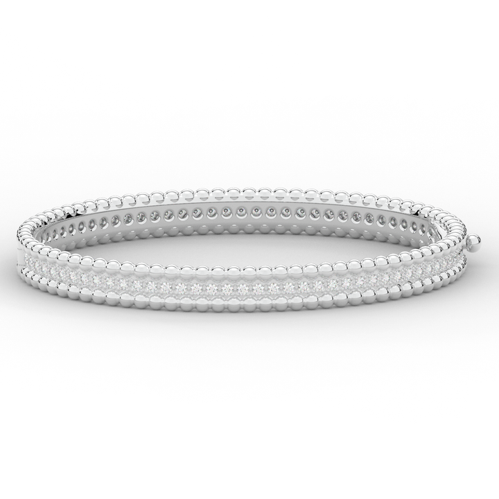 1.20CT.TW ROUND LAB DIAMOND ETERNITY BANGLE - Nazarelle