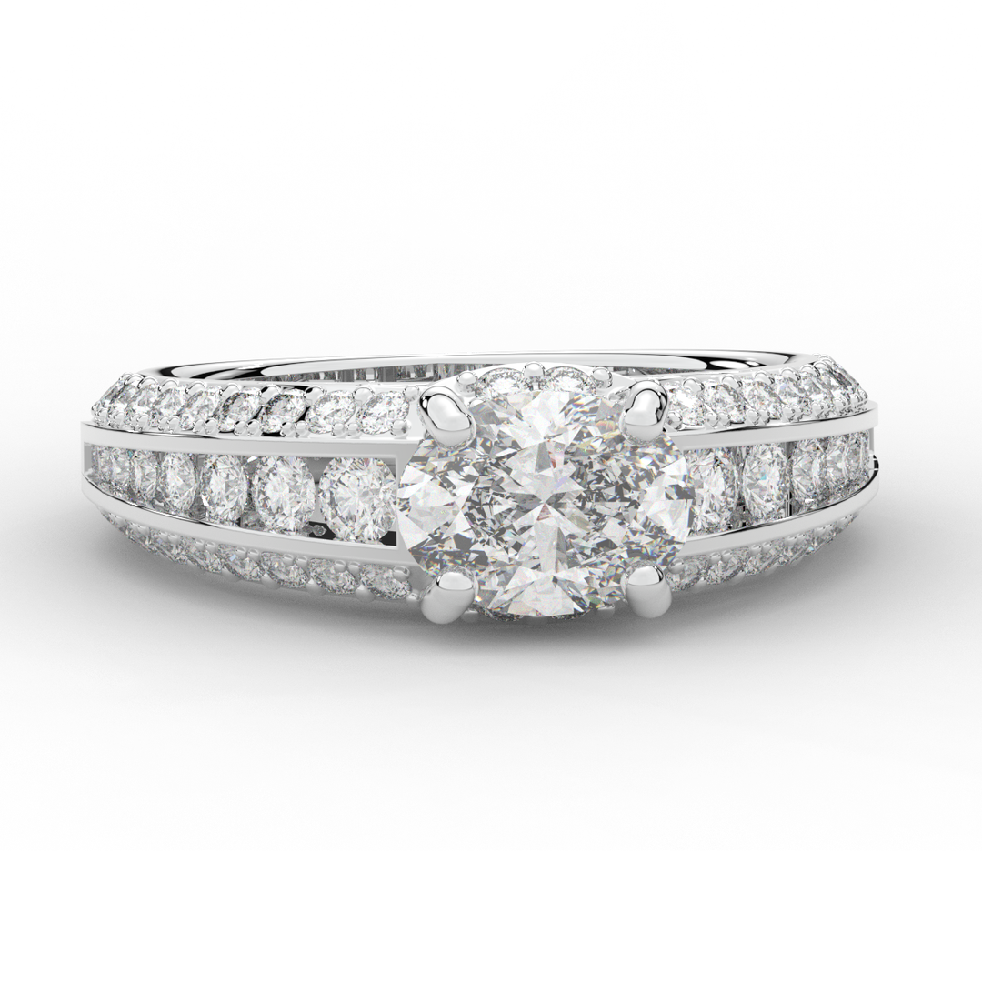 1.80CT.TW OVAL LAB DIAMOND SOLITAIRE ENGAGEMENT RING - Nazarelle