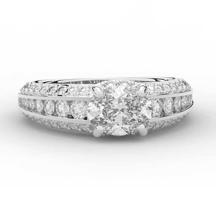 1.80CT.TW OVAL LAB DIAMOND SOLITAIRE ENGAGEMENT RING - Nazarelle