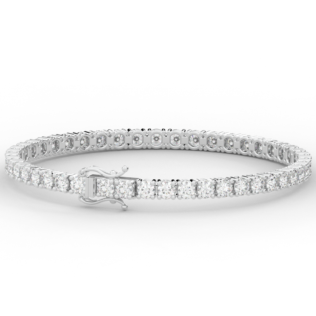 7.00CT.TW ROUND LAB DIAMOND TENNIS BRACELET - Nazarelle