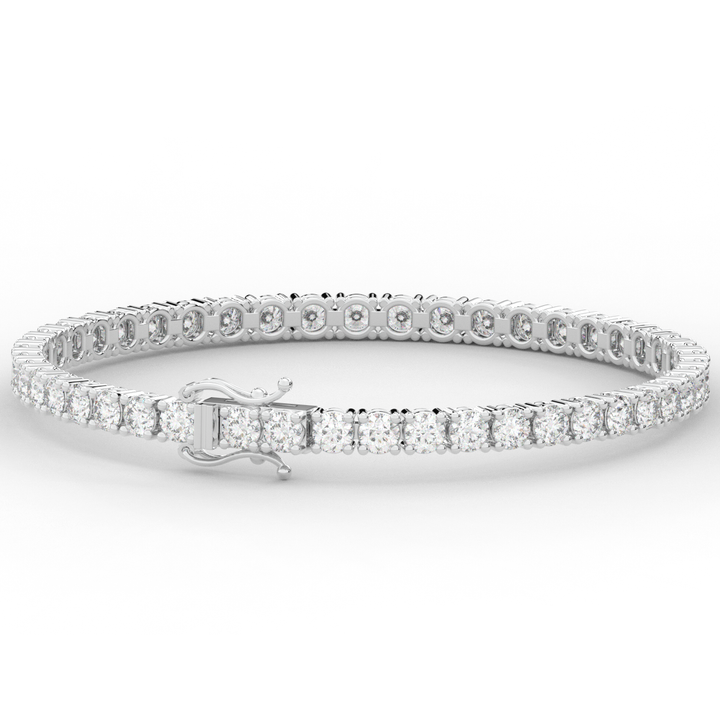 7.00CT.TW ROUND LAB DIAMOND TENNIS BRACELET - Nazarelle