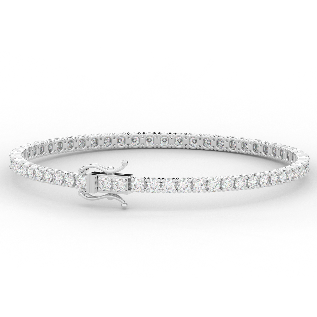 5.00CT.TW ROUND LAB DIAMOND TENNIS BRACELET - Nazarelle