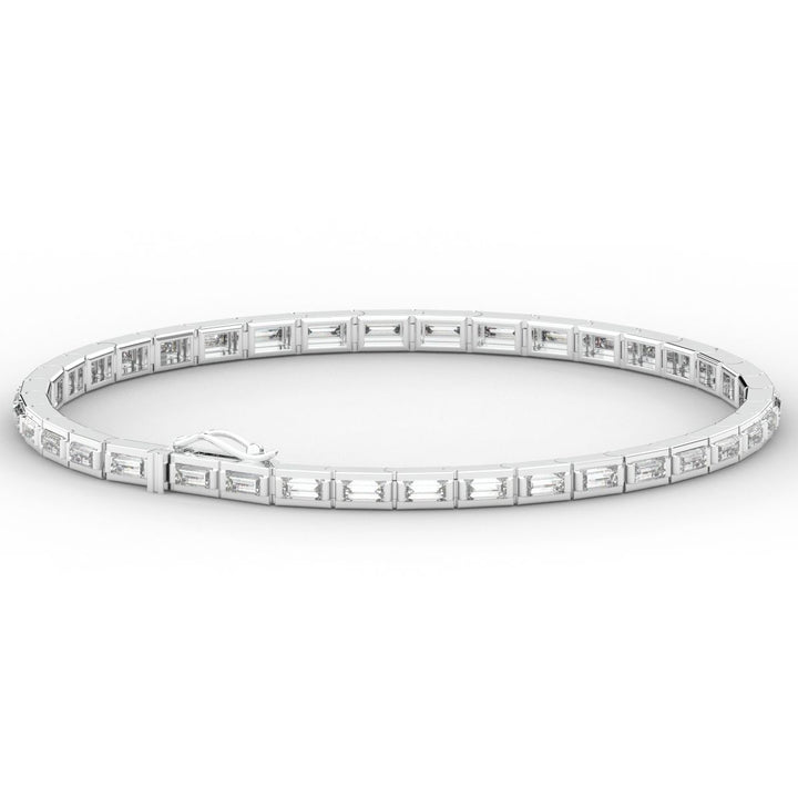 3.40CT.TW ROUND LAB DIAMOND TENNIS BRACELET - Nazarelle
