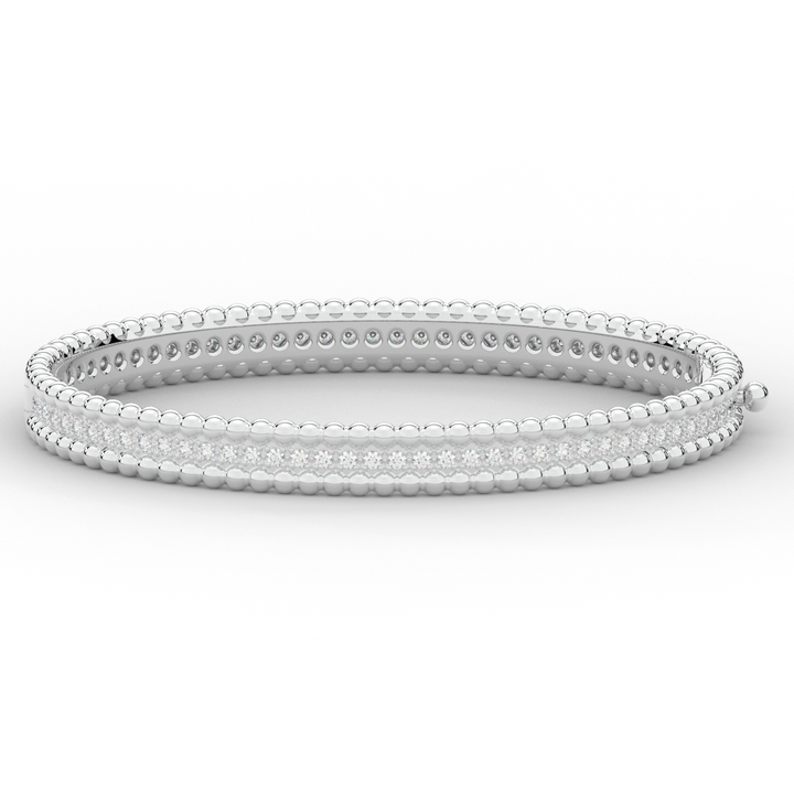 1.20CT.TW ROUND LAB DIAMOND ETERNITY BANGLE - Nazarelle