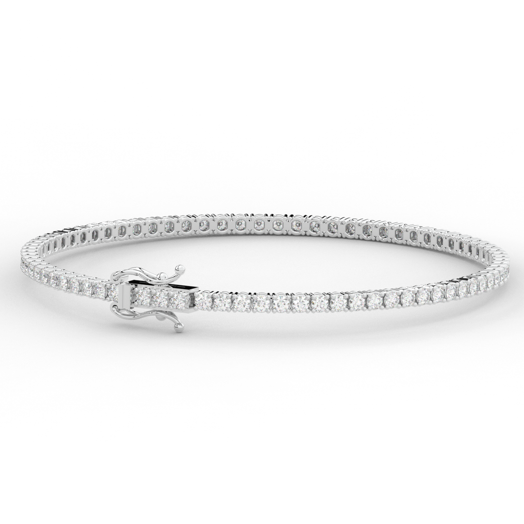3.00CT.TW ROUND LAB DIAMOND TENNIS BRACELET - Nazarelle