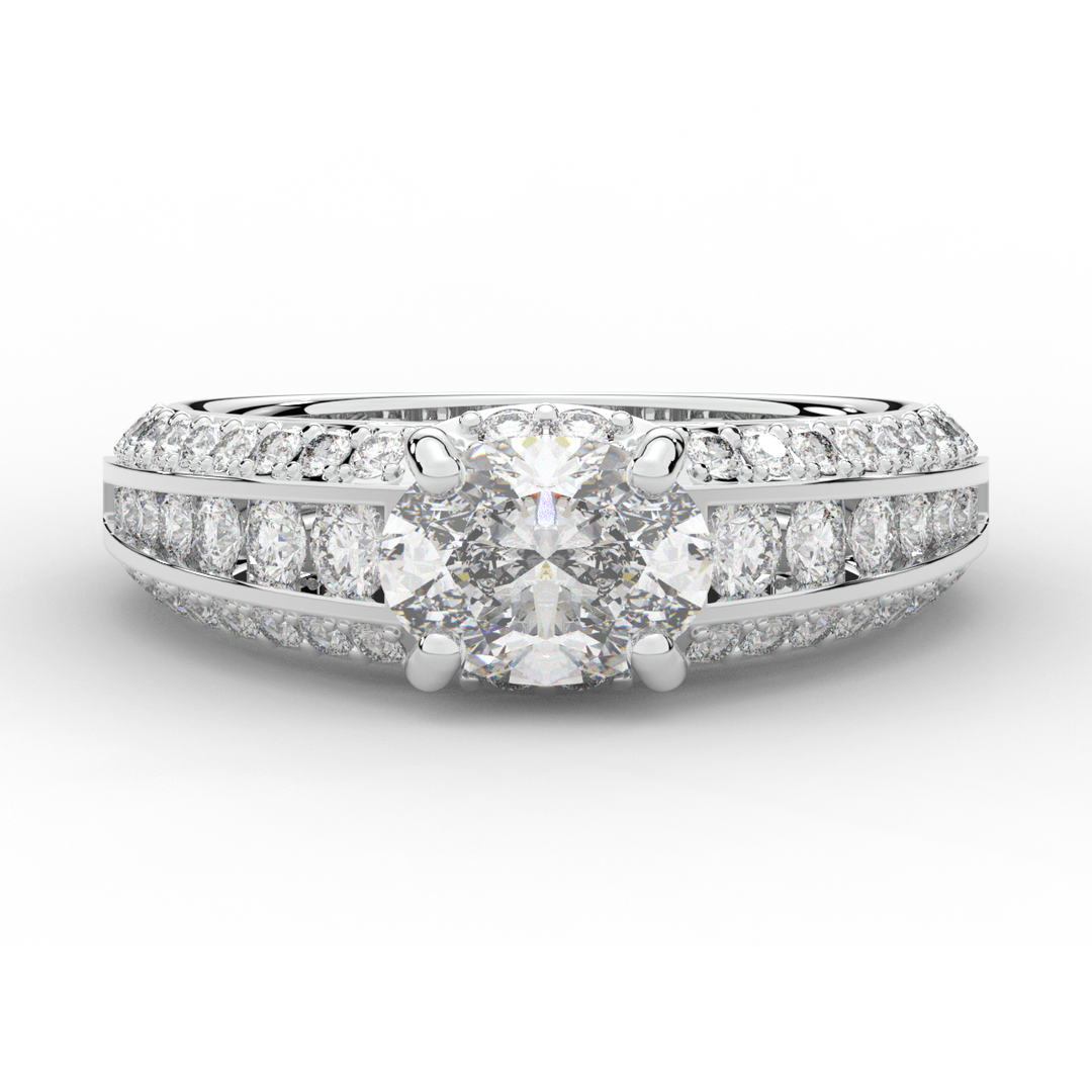 1.80CT.TW OVAL LAB DIAMOND SOLITAIRE ENGAGEMENT RING - Nazarelle