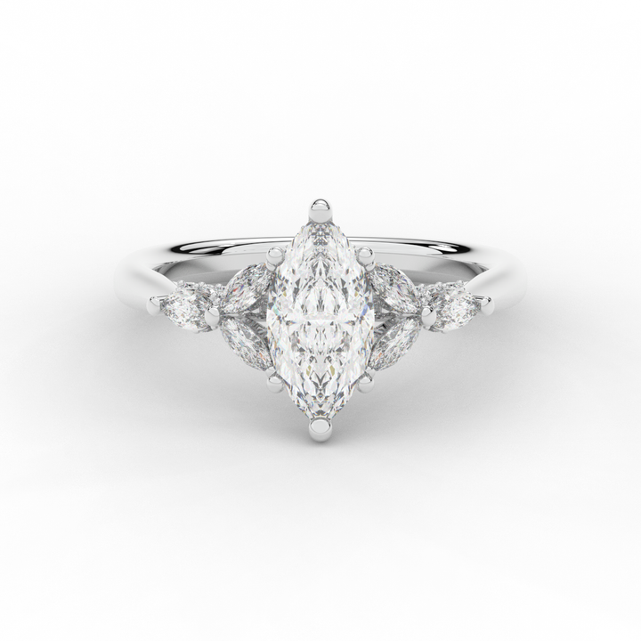 1.50CT.TW MARQUISE LAB DIAMOND ENGAGEMENT RING - Nazarelle