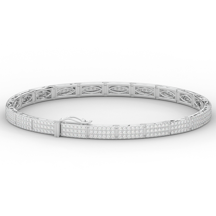 2.25CT.TW ROUND LAB DIAMOND TENNIS BRACELET - Nazarelle