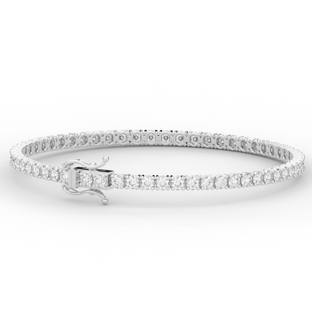 5.00CT.TW ROUND LAB DIAMOND TENNIS BRACELET - Nazarelle
