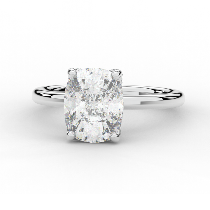 3.10CT.TW CUSHION LAB DIAMOND ENGAGEMENT RING - Nazarelle