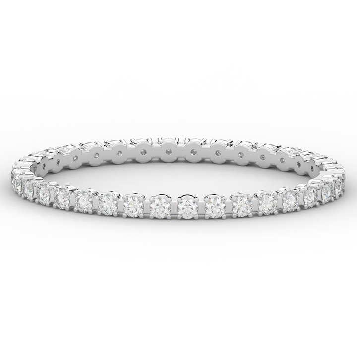 9.00CT.TW ROUND LAB DIAMOND ETERNITY BANGLE - Nazarelle