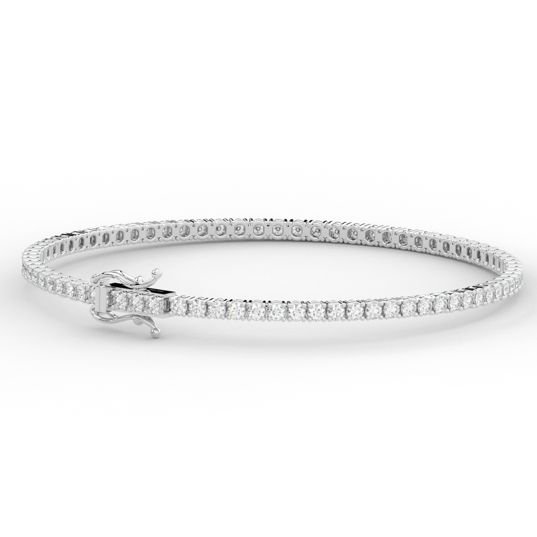 3.00CT.TW ROUND LAB DIAMOND TENNIS BRACELET - Nazarelle
