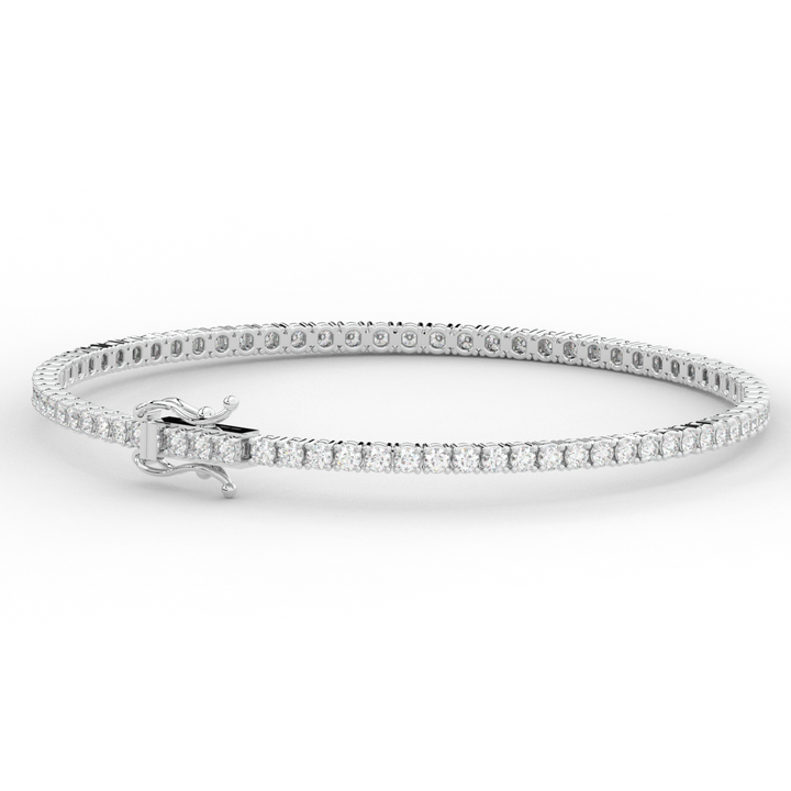 3.00CT.TW ROUND LAB DIAMOND TENNIS BRACELET - Nazarelle