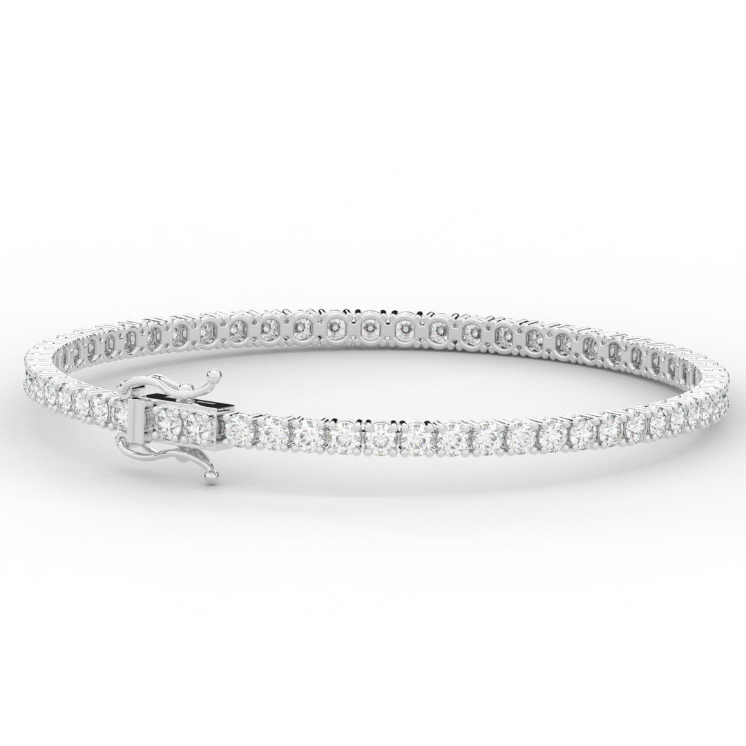 5.00CT.TW ROUND LAB DIAMOND TENNIS BRACELET - Nazarelle