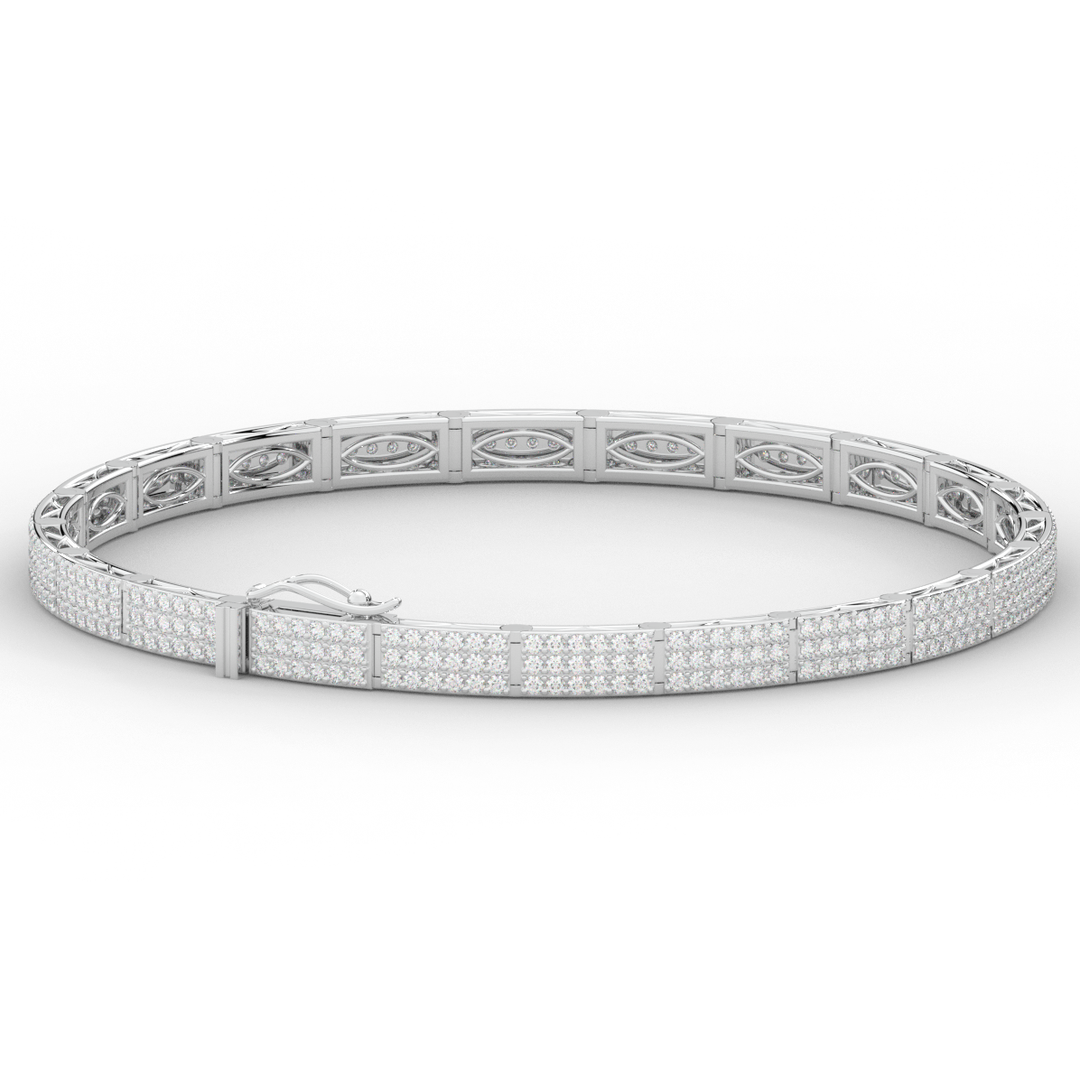 2.25CT.TW ROUND LAB DIAMOND TENNIS BRACELET - Nazarelle