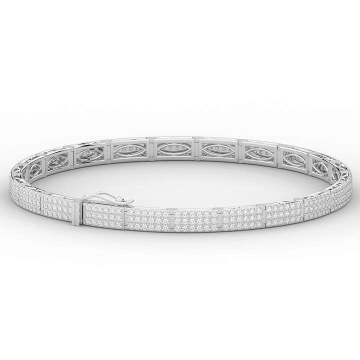 2.25CT.TW ROUND LAB DIAMOND TENNIS BRACELET - Nazarelle
