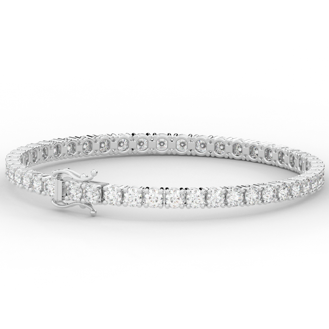 7.00CT.TW ROUND LAB DIAMOND TENNIS BRACELET - Nazarelle