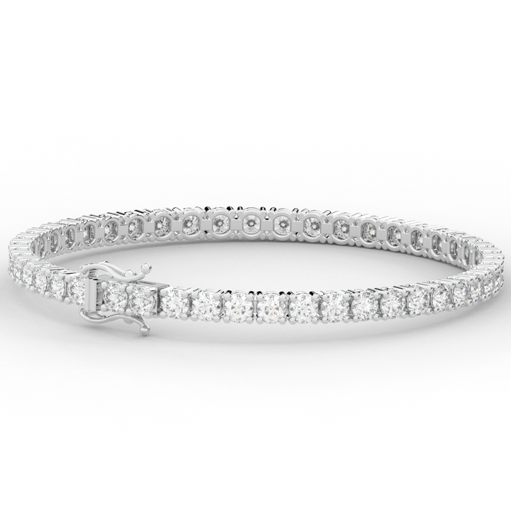 7.00CT.TW ROUND LAB DIAMOND TENNIS BRACELET - Nazarelle