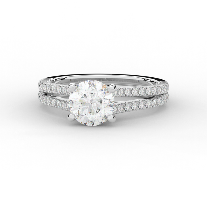 1.90CT.TW ROUND LAB DIAMOND SOLITAIRE ENGAGEMENT RING - Nazarelle