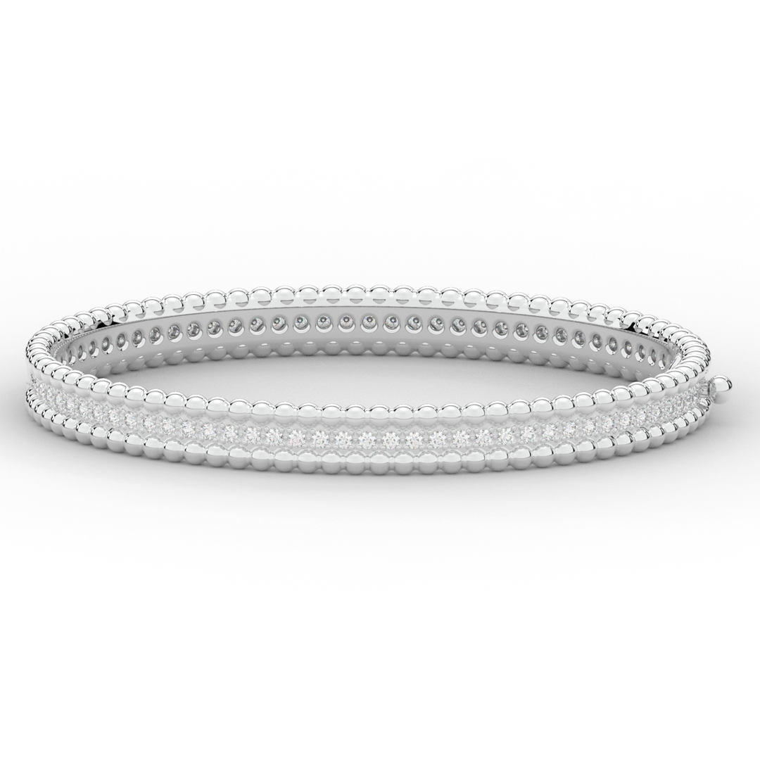 1.20CT.TW ROUND LAB DIAMOND ETERNITY BANGLE - Nazarelle