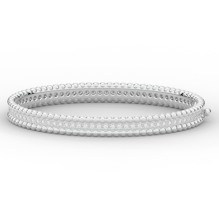 1.20CT.TW ROUND LAB DIAMOND ETERNITY BANGLE - Nazarelle
