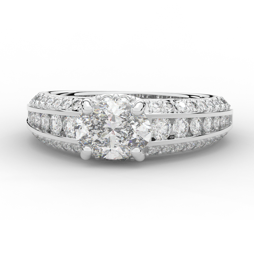 1.80CT.TW OVAL LAB DIAMOND SOLITAIRE ENGAGEMENT RING - Nazarelle