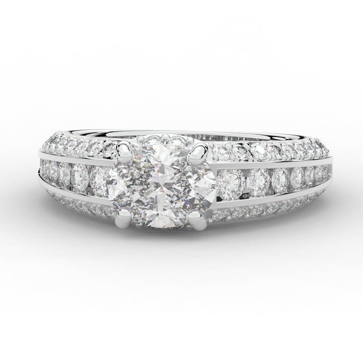 1.80CT.TW OVAL LAB DIAMOND SOLITAIRE ENGAGEMENT RING - Nazarelle