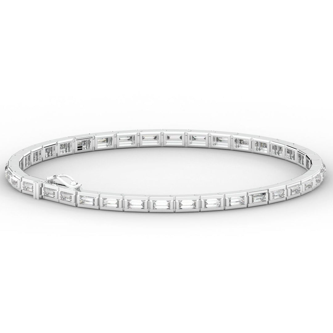 3.40CT.TW ROUND LAB DIAMOND TENNIS BRACELET - Nazarelle