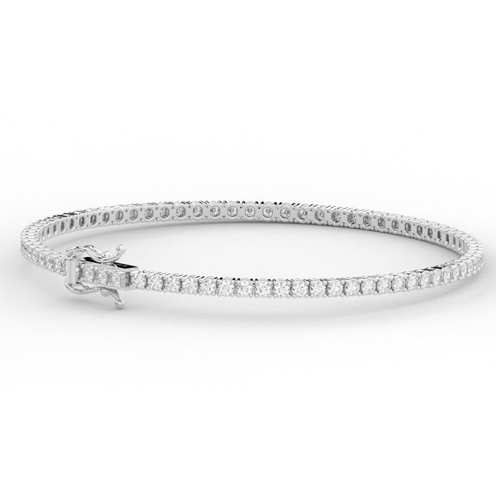 3.00CT.TW ROUND LAB DIAMOND TENNIS BRACELET - Nazarelle
