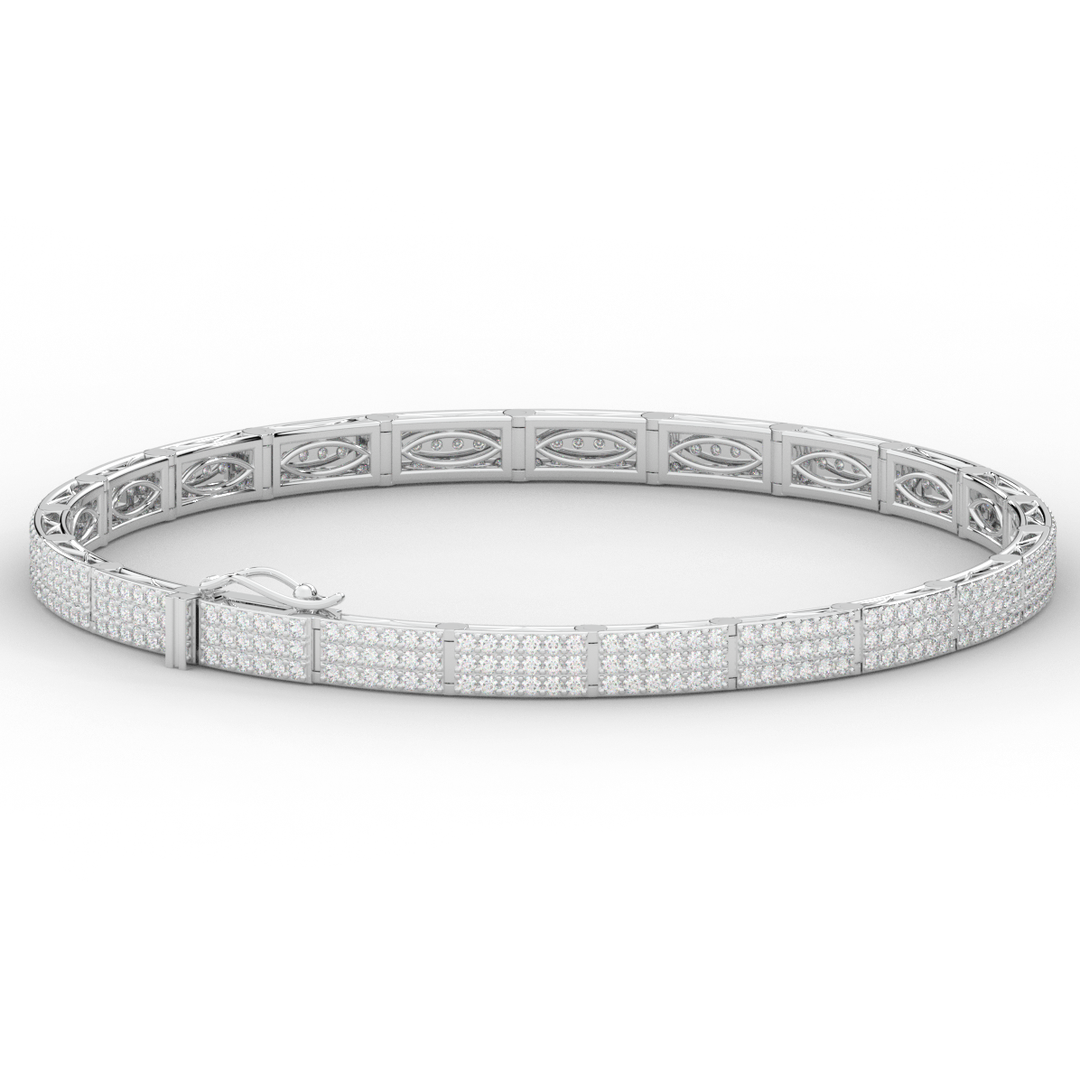 2.25CT.TW ROUND LAB DIAMOND TENNIS BRACELET - Nazarelle