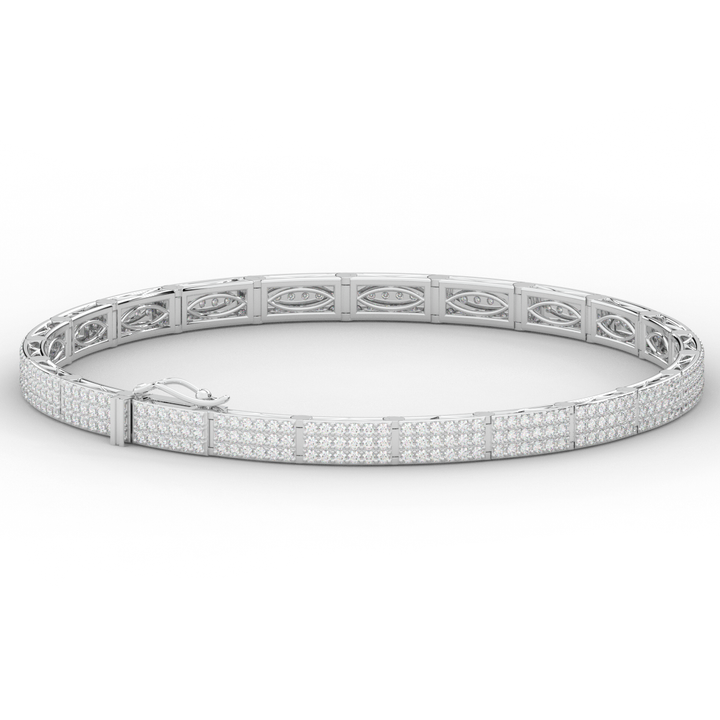 2.25CT.TW ROUND LAB DIAMOND TENNIS BRACELET - Nazarelle