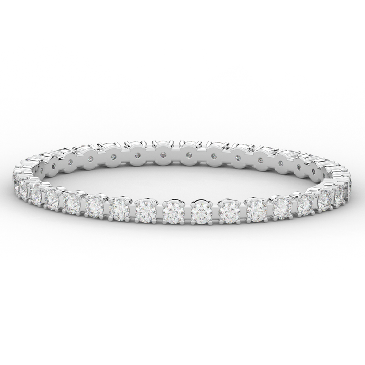 9.00CT.TW ROUND LAB DIAMOND ETERNITY BANGLE - Nazarelle