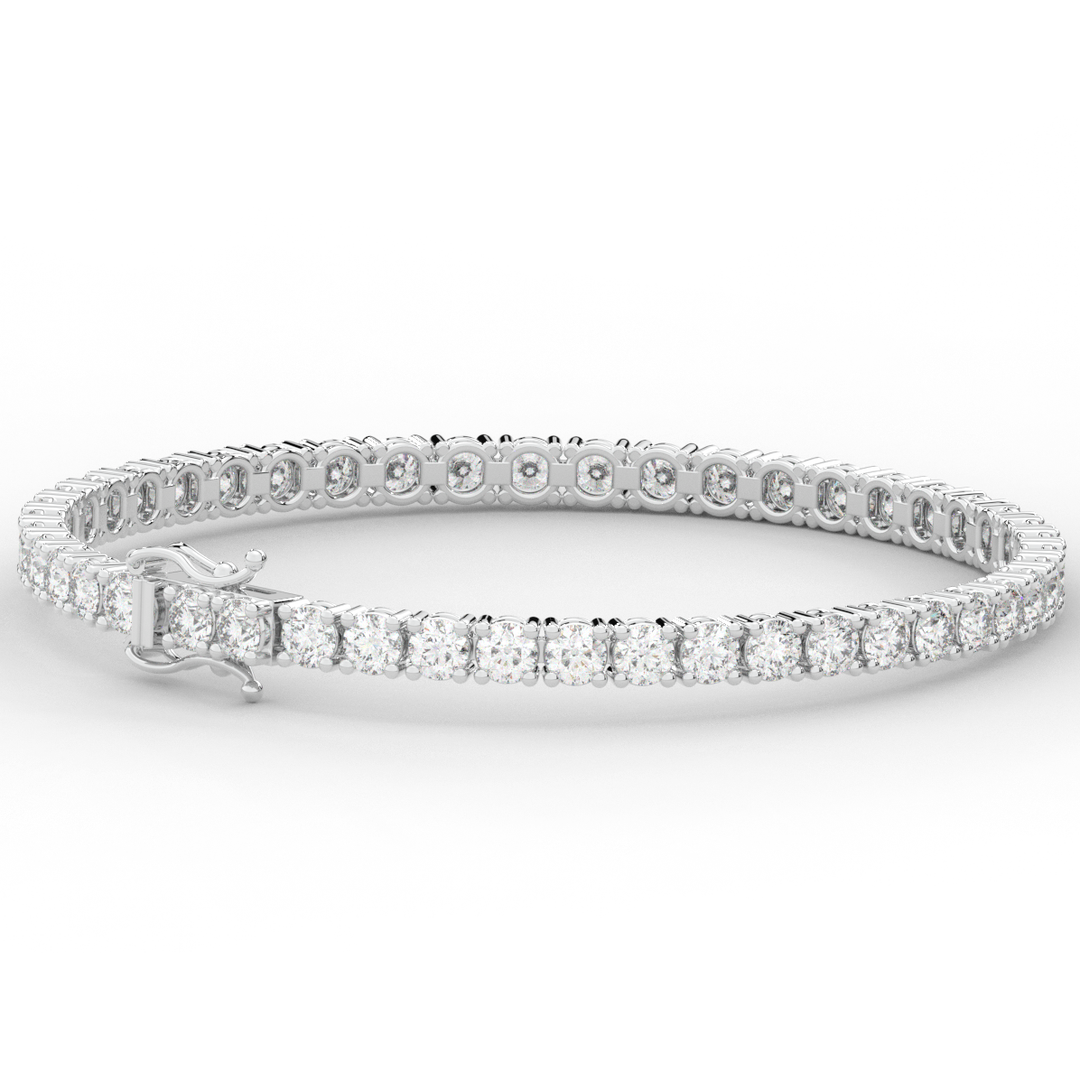 7.00CT.TW ROUND LAB DIAMOND TENNIS BRACELET - Nazarelle