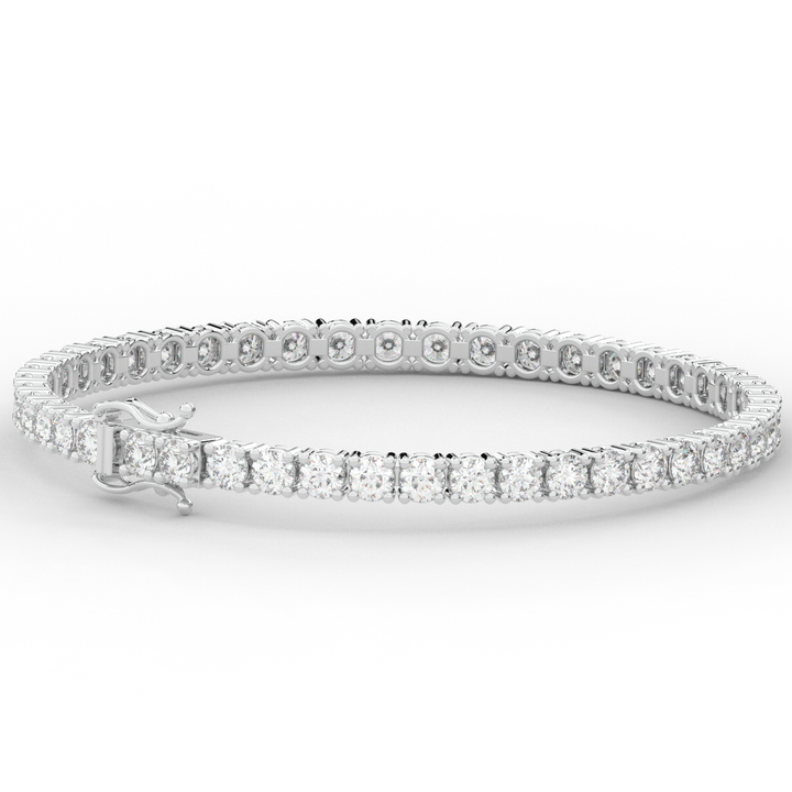 7.00CT.TW ROUND LAB DIAMOND TENNIS BRACELET - Nazarelle