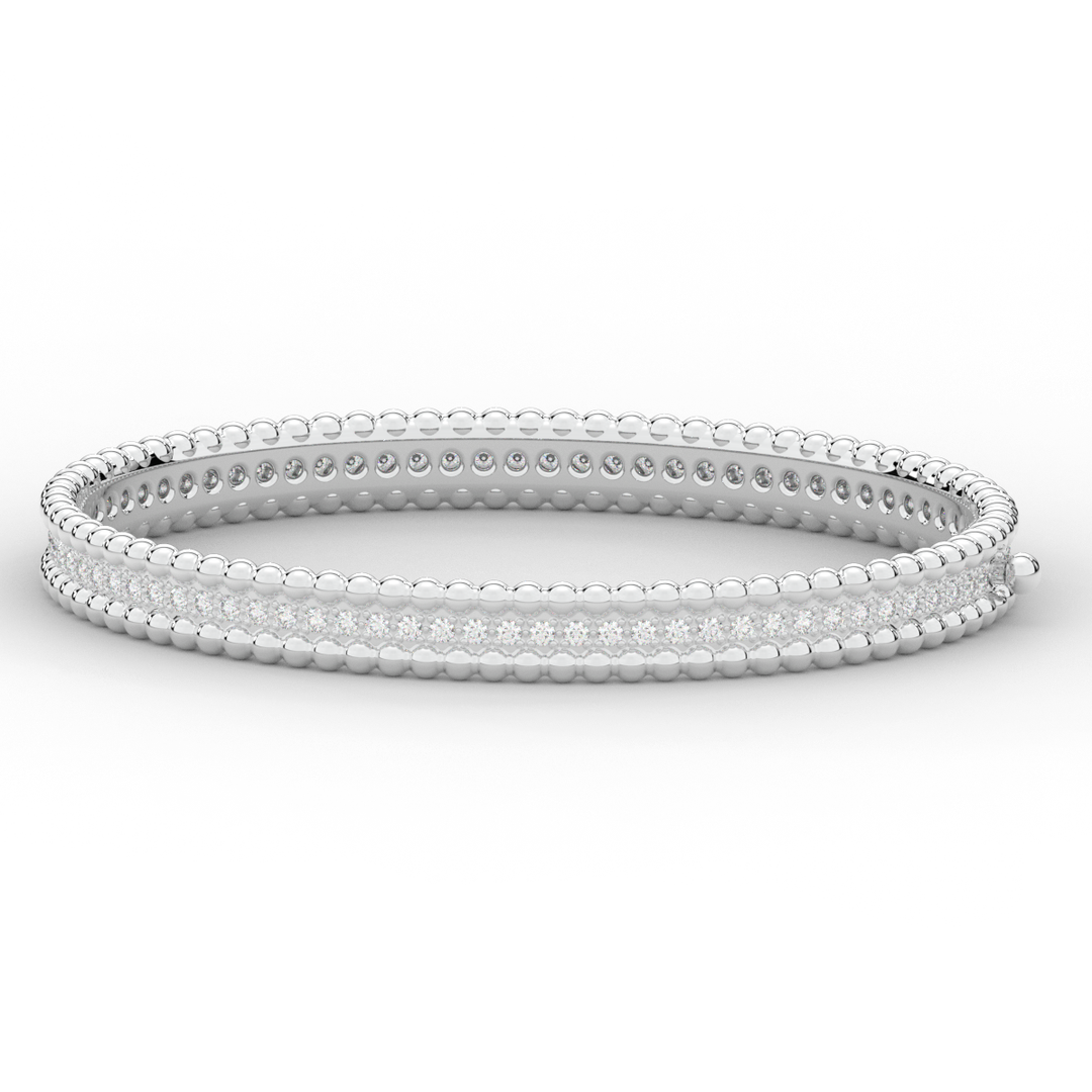 1.20CT.TW ROUND LAB DIAMOND ETERNITY BANGLE - Nazarelle