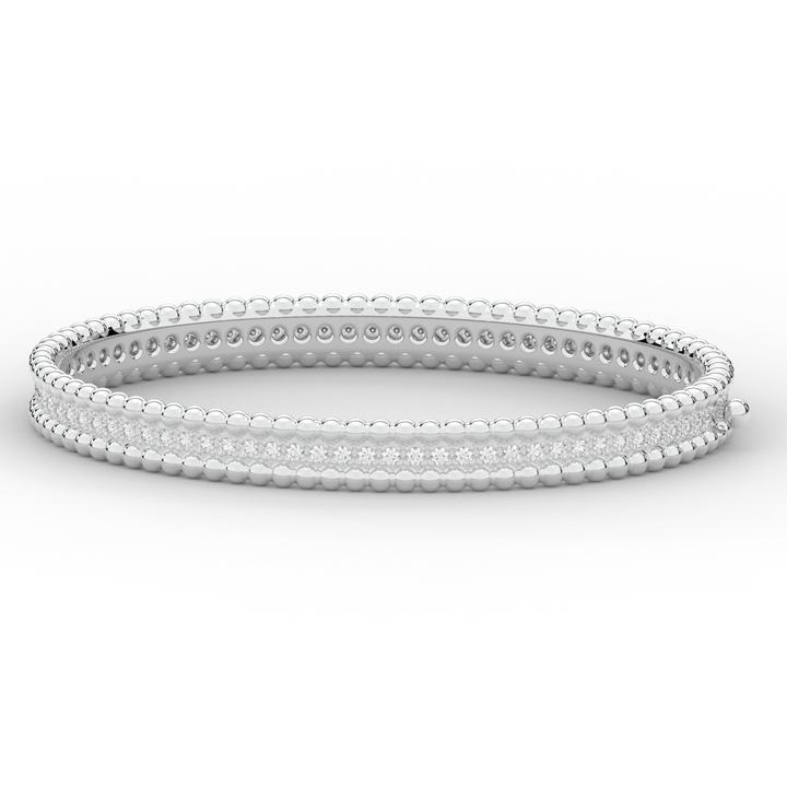 1.20CT.TW ROUND LAB DIAMOND ETERNITY BANGLE - Nazarelle