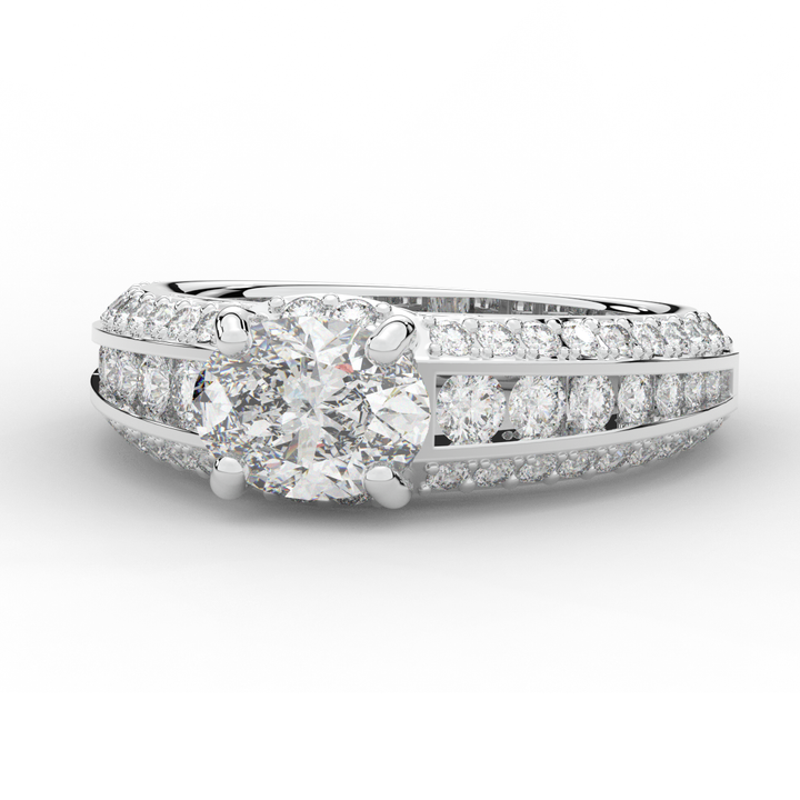 1.80CT.TW OVAL LAB DIAMOND SOLITAIRE ENGAGEMENT RING - Nazarelle