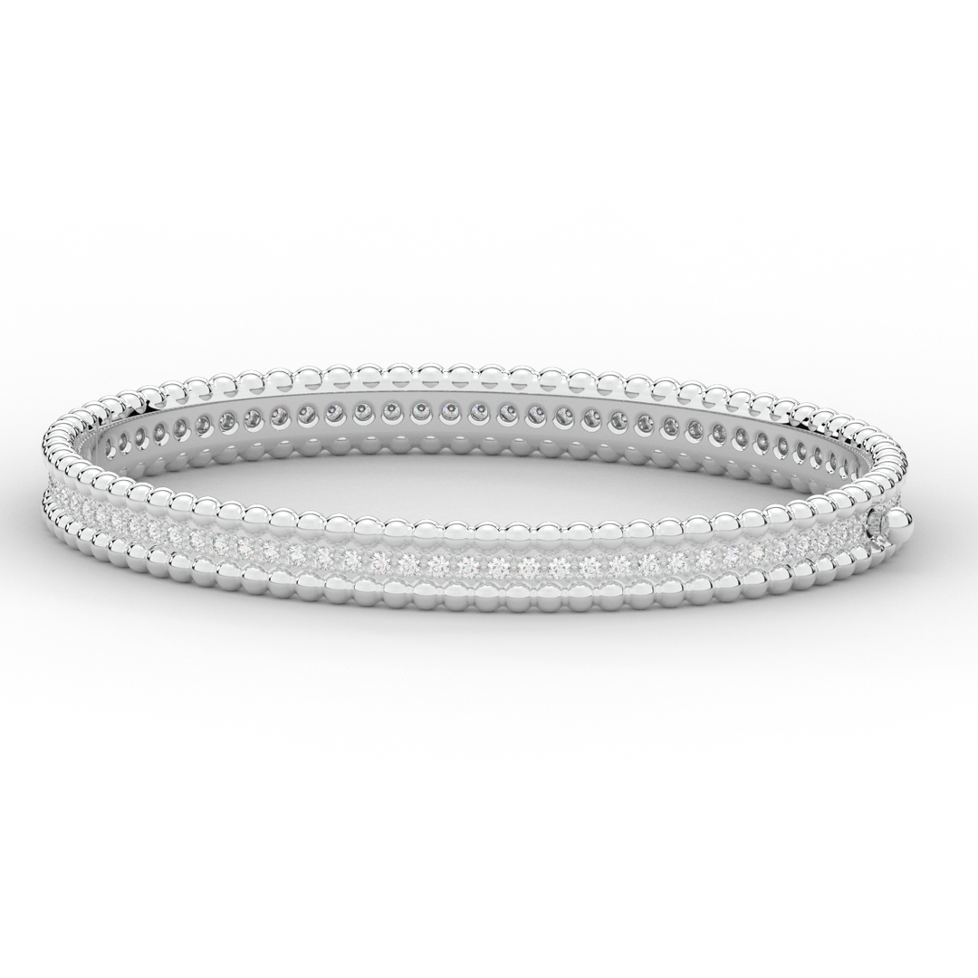 1.20CT.TW ROUND LAB DIAMOND ETERNITY BANGLE - Nazarelle