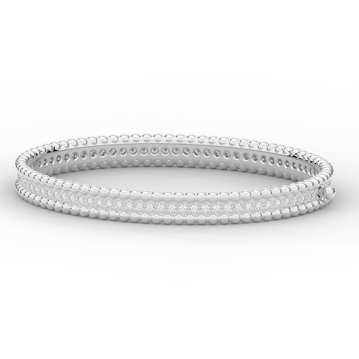 1.20CT.TW ROUND LAB DIAMOND ETERNITY BANGLE - Nazarelle