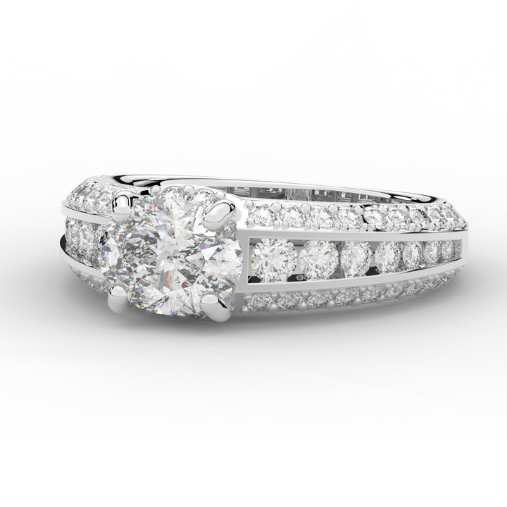 1.80CT.TW OVAL LAB DIAMOND SOLITAIRE ENGAGEMENT RING - Nazarelle