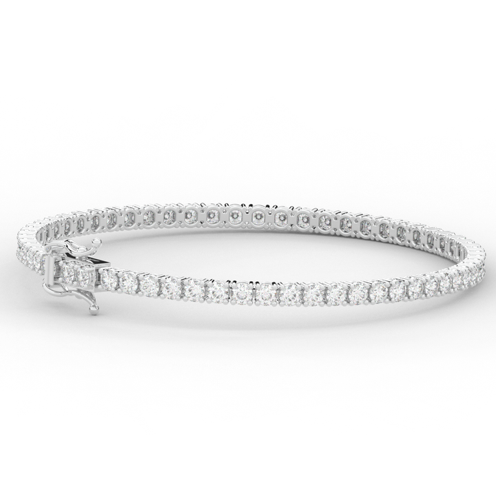 5.00CT.TW ROUND LAB DIAMOND TENNIS BRACELET - Nazarelle