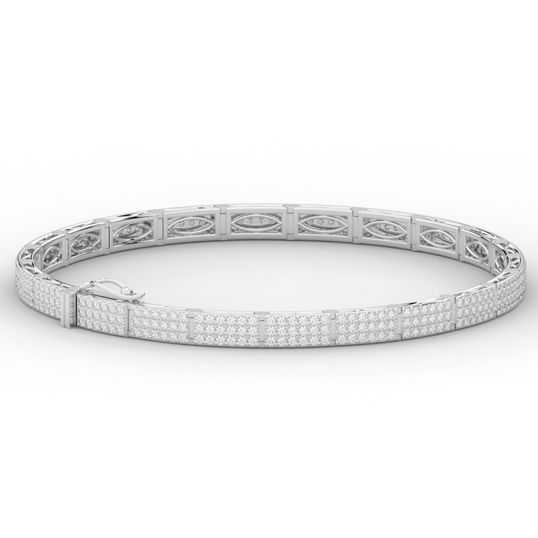 2.25CT.TW ROUND LAB DIAMOND TENNIS BRACELET - Nazarelle