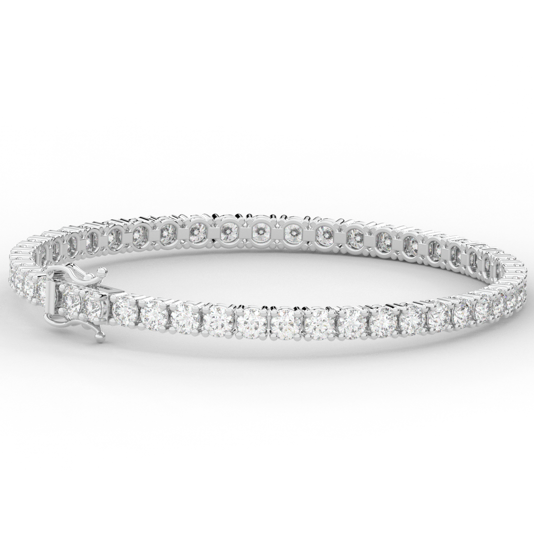 7.00CT.TW ROUND LAB DIAMOND TENNIS BRACELET - Nazarelle