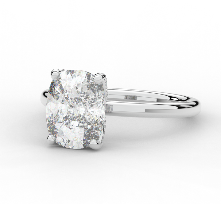3.10CT.TW CUSHION LAB DIAMOND ENGAGEMENT RING - Nazarelle